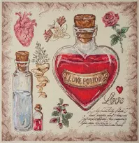 Abris Art Skaičiuojamo siuvinėjimo rinkinys „Meilės receptas“ 30x30 cm AAH-283