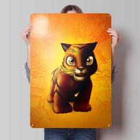 Crash Bandicoot Posters Classic Game Metal Signs Wall Art Mural Custom Tinplate Plaques for Gamers Gaming Room Decoration Retro 20x30cm（7.8x11.8inch）