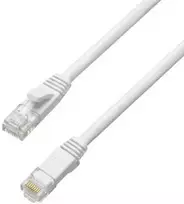 Spacetronik RJ45 CAT 6a U/UTP AWG32 plokščias baltas kabelis 3 m