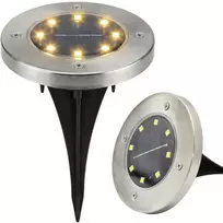 Saska Garden Saulės lempa su įkalimo ašele 8 LED