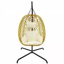 KOOPMAN kabanti pakabinamasis fotelis 105x195 cm ruda
