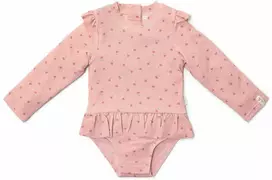 Rožinė Little Dutch Maudymosi kostiumėlis ilgomis rankovėmis ´Sunny Flowers Rožinė´ - 98/104