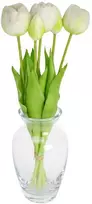 Saska Garden balta tulpinė bijūnė puokštė 39 cm