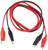 Oem Bandymo laidai 100cm - 2x krokodilo segtukai 35mm - kabelis su krokodilo segtukais