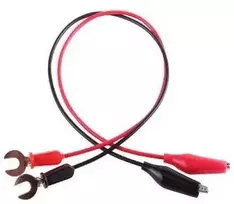 Oem Jungiamasis laidas 40cm - kastuvas jungtis-krokodilas - paprastoms elektros grandinėms kurti