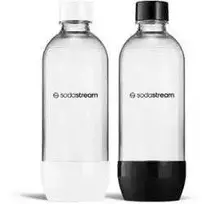 SodaStream JET bottle 2x 1 l, baltas/juodas