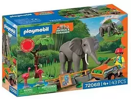 Konstruktorius Playmobil Elephant with Zookeeper (72068)