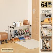 Inclined Multi-Layer Space-Saving Shoe Rack for Dorms and Entryways