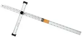 T formos liniuotė gipsui 120cm