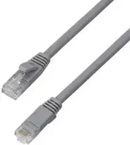 Spacetronik RJ45 CAT 6a U/UTP AWG32 plokščias pilkas kabelis 3 m