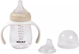 BEABA MOKOMASIS BUTELIUKAS-GERTUVĖ 2IN1, 210 ML, CLAY EARTH