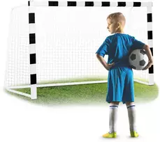 Futbolo vartai 300 x 200 x 90 cm NS-465 juodi ir balti
