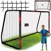 Futbolo vartai 300 x 200 x 120 cm NS-473 juodi ir raudoni