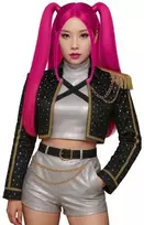 Fiesta Rožinė K-pop wig