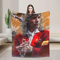 Camarons De La Isla Flamenco  Soft Blanket  Camping Plush Bedding Throws Pattern Outdoor Flannel Bedspread Sofa Bed Cover 30x40in
