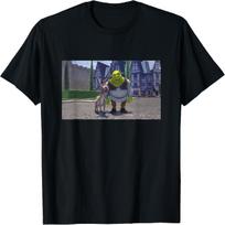 Shrek Iconic Donkey & Shrek Photo Scene Big Chest Poster T-Shirt S įvairiaspalvis