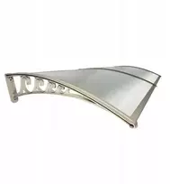 Stogelis virš durų Metal-gum, 205x118 cm, pilkas
