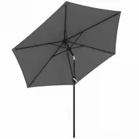 Aosom Lauko skėtis 270x219 cm tamsiai pilkas, metalas