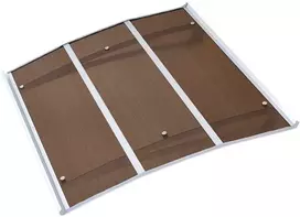 Vevor Durų prieangio stogelis iš polikarbonato, 94 x 119 cm