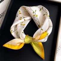 100% Gryno Šilko Skara Moterims Kaklui Plaukams Foulard Aukštos Kokybės Bandana Kvadratinė Galvos Juosta Hijab Spausdintas Pončas Skaros Pashmina Sjaals Real Silk 53x53cm