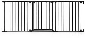 Promotions Vaikų varteliai, 74.5-198x74.5 cm, juodi, metalas