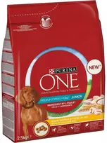 Purina Nestle ONE Medium/Maxi Junior vištiena & ryžiai 2,5kg