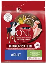 Purina Nestle ONE Medium/Maxi Adult Monoprotein kalakutiena 2,5kg