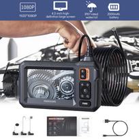 Borescope 4.3-inch Screen Industrial Endoscope With 8 LED Lights 8mm Lens Inspection Camera IP67 Waterproof For Pipe/Automotive black #1