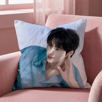 B-Byeon Woo-seok Korea Cushion Cover Multi-Scene Pillow Cover for Home & Car - Reversible, Soft & Durable for Daily Use 30cmx30cm