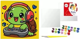 Art Active *****Kids Malow.po num.25x25 Żółwik gracz 80023