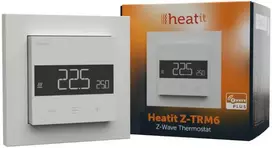 Termostatas Heatit Z-TRM6 baltas RAL 9003 Z-Wave termostatas 3600W 16A 868,4 MHz
