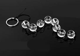 Stikliniai analiniai makšties rutuliniai karoliukai Anal Glass Beads, 1.6 cm