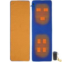 Electric Heating Pads Outdoor Camping USB Heating Sleeping Mat Winter Heating Mat Sleeping Bag Mattress For Hiking Travel mėlyna