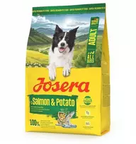 Šunų maistas - JOSERA Suaugusiųjų su lašiša ir bulvėmis 3kg, be glitimo, 22% baltymų