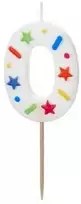 Slowmoose PartyDeco gimtadienio žvakė su konfeti kamuoliuku 5,5 cm 39933
