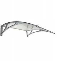 Stogelis virš durų Metal-gum, 150x100 cm, pilkas
