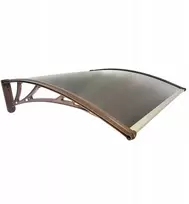 Stogelis virš durų Metal-gum, 100x60 cm, rudas