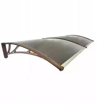 Stogelis virš durų Metal-gum, 200x100 cm, rudas