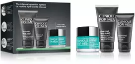 „Clinique The Intense Hydration System“ kompleksinis veido kremas 50 ml + veido šveitiklis 30 ml + veido prausimosi gelis 50 ml