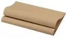 Servetėlės Bio Dunisoft Natural rudos 40 x 40 cm Rudos, 60 vnt./pak.