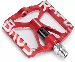 ROCKBROS aliuminio dviratininko pedalai MTB 9/16 su sandariais guoliais, juodi/raudoni