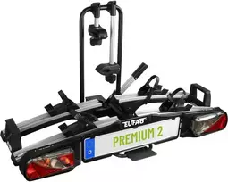 Eufab dviračių laikiklis automobiliui ant kablio, 2 dviračiams, 60 kg apkrova, Premium 11