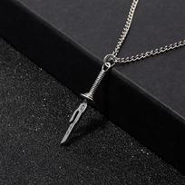 Anime Jujutsu Kaisen Fushiguro Toji Kardas Karoliai Tianri Ieties Peilis Pakabukas Cosplay Karoliai Unisex Choker Papuošalai