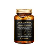 Farmstay 24K Gold & Peptide Solution Prime Ampoule 250ml, Anti-Aging & Luxurious Glow, K-Beauty