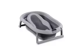 Sulankstoma vonia Bath & Care su termometru ir gultuku, Dark pilkas