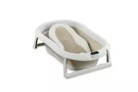 Sulankstoma vonia Bath & Care su termometru ir gultuku, rusvai gelsvas