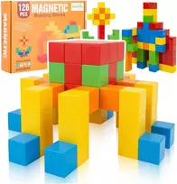 Malplay Magnetinis kubelių konstruktorius, 2D, 3D, 126vnt.