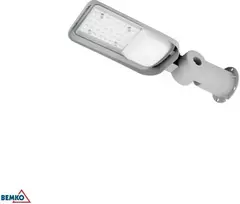 Bemko 30W LED gatvės šviestuvas JAZMIN, šviesiai pilkas, 4000K, IP65