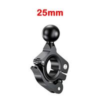 17MM 25MM Aliuminio rutulinis galvos adapteris Motociklo vairas 1 colio pagrindo laikiklis Dviratis Važiavimo klipas GPS laikiklis White