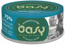 Maisto produktai - Oasy More Love Tunų su Balta Žuvimi Drėgnas Kačių Maistas 70g